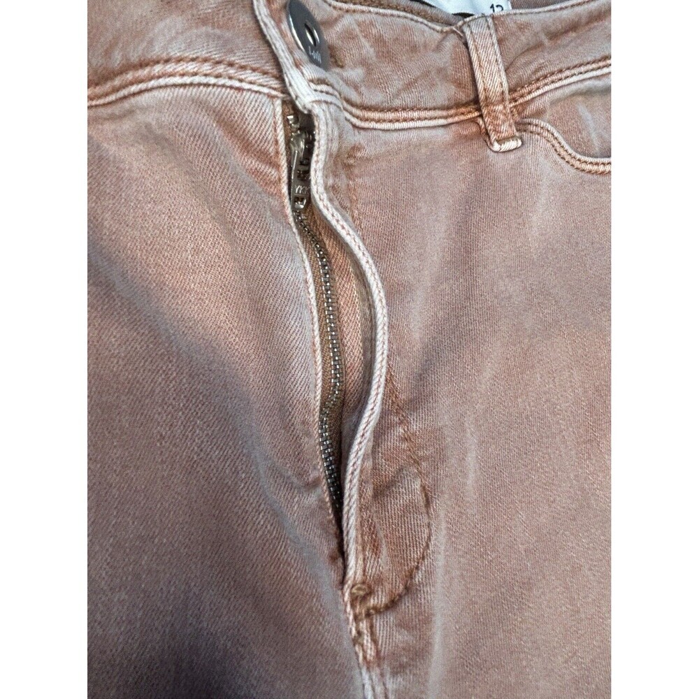 J.Jill Denim High Rise Cropped Women 12 Petite (12P) Rust Color Capri Stretch - Picture 9 of 13